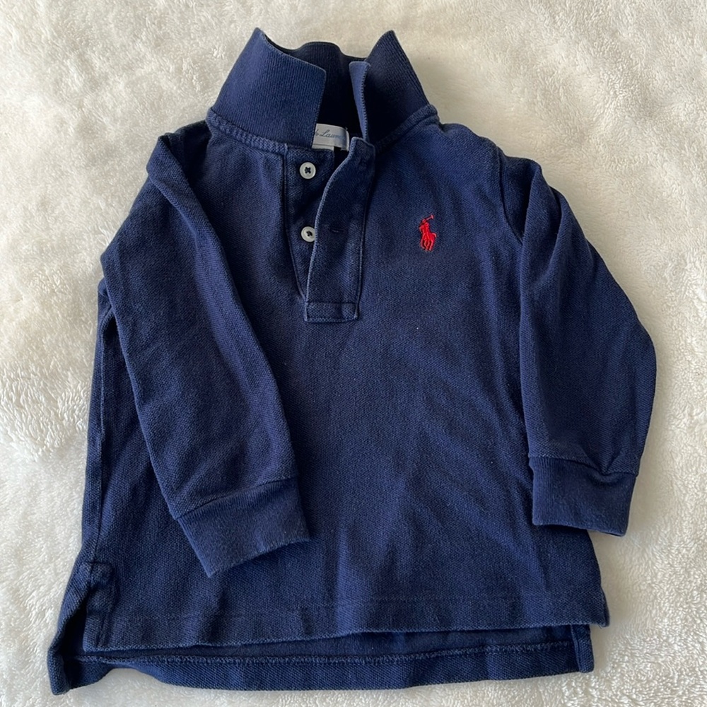 Ralph Lauren long sleeve polo 12m